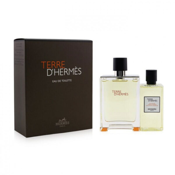Hermès Terre d’Hermès 2PCS Gift Set – 100ml Eau de Toilette Spray + 80ml Hair & Body Shower Gel